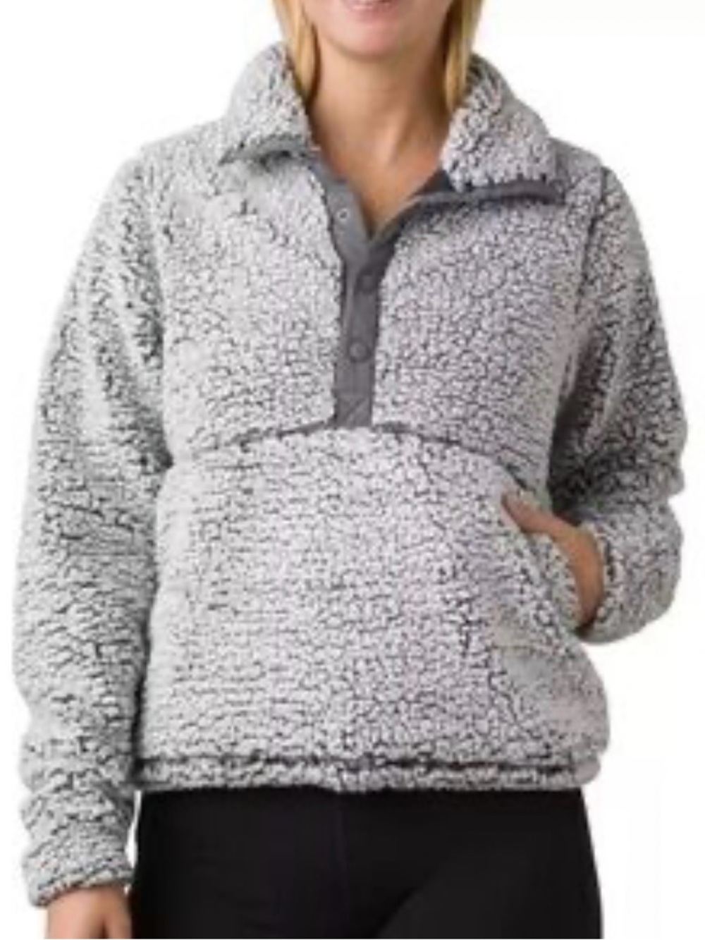 Prana Gray Sherpa Jacket